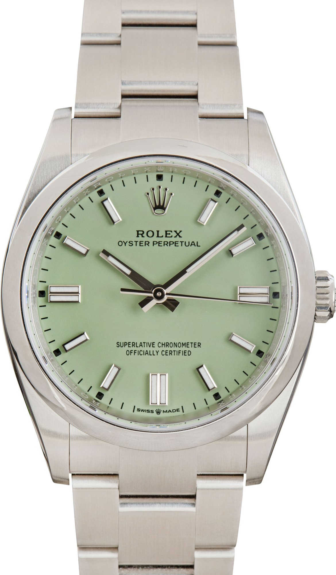 Rolex Oyster Perpetual 36 ref 126000 Pistachio Dial