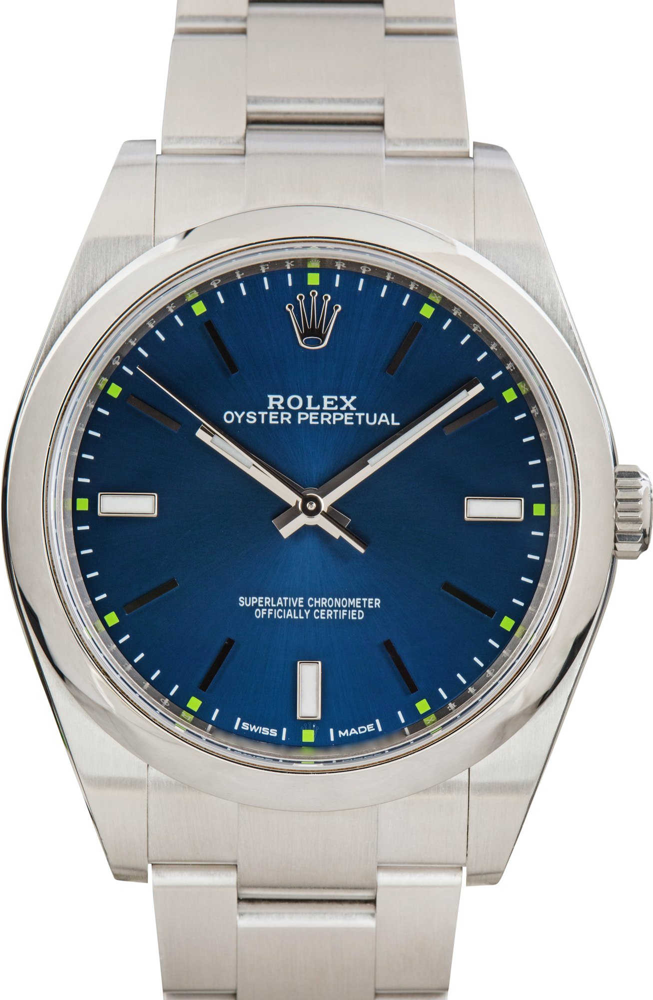 Used Rolex Oyster Perpetual Ref 114300 Blue Dial