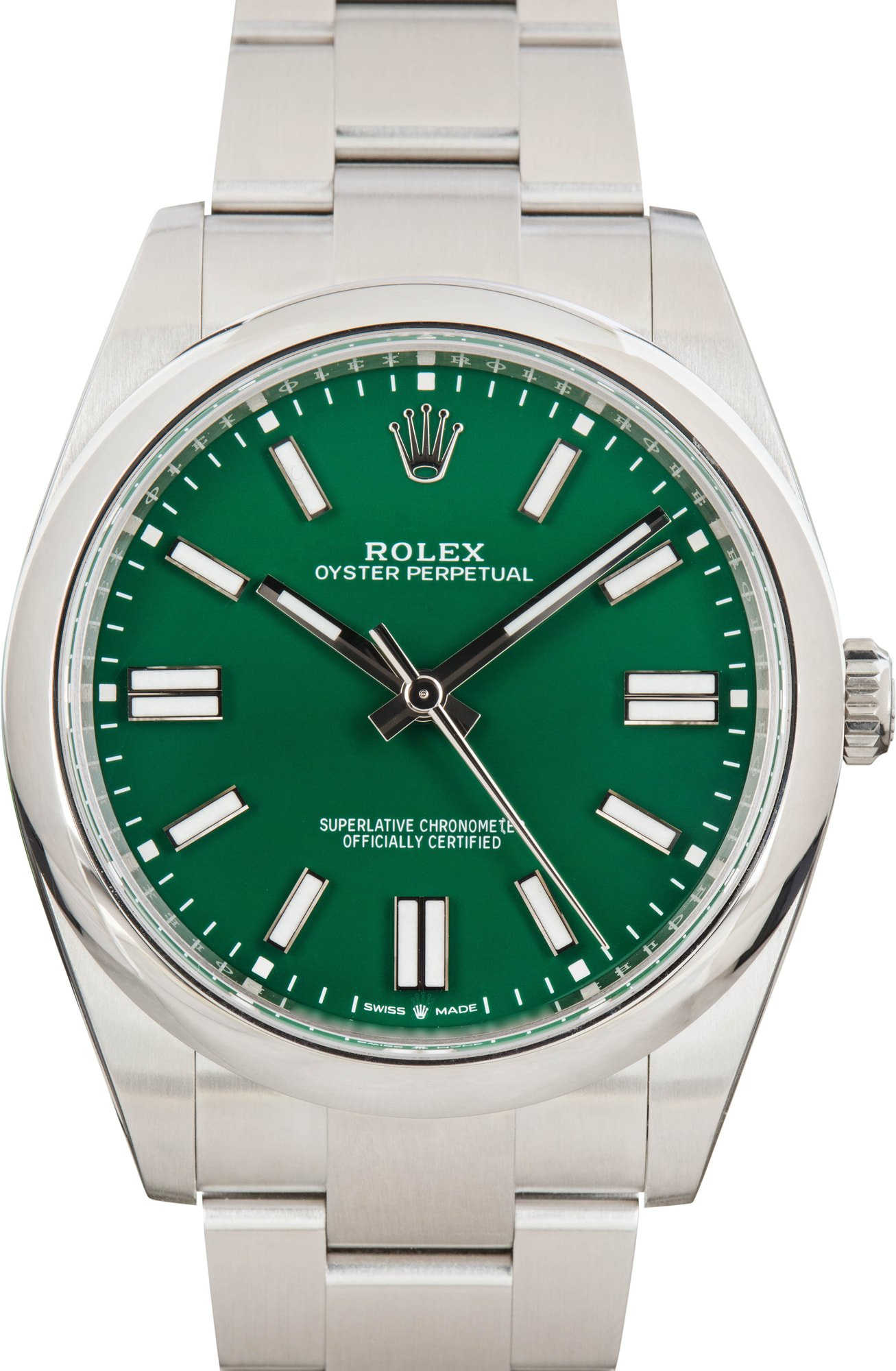 Rolex Oyster Perpetual Ref 124300 Green Dial