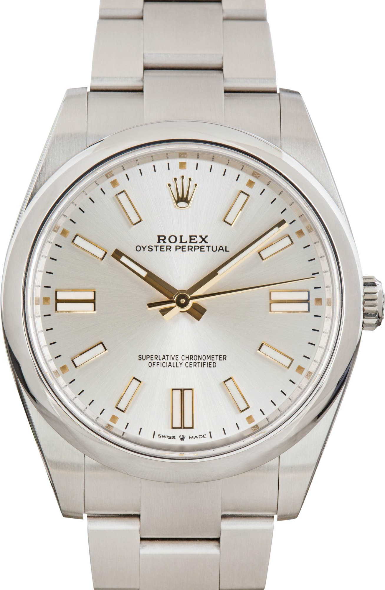 Rolex Oyster Perpetual 41 Silver Dial Ref 124300