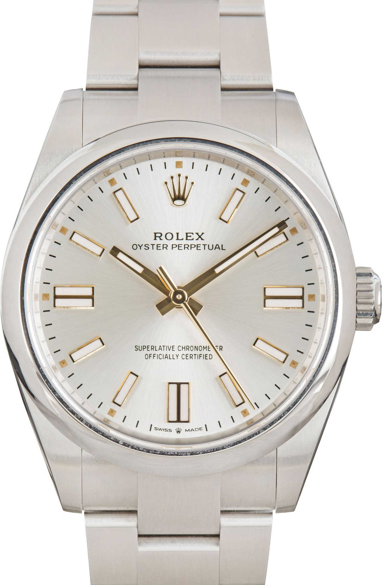 Pre-owned Rolex Oyster Perpetual 41 Ref 134300 Silver Dial