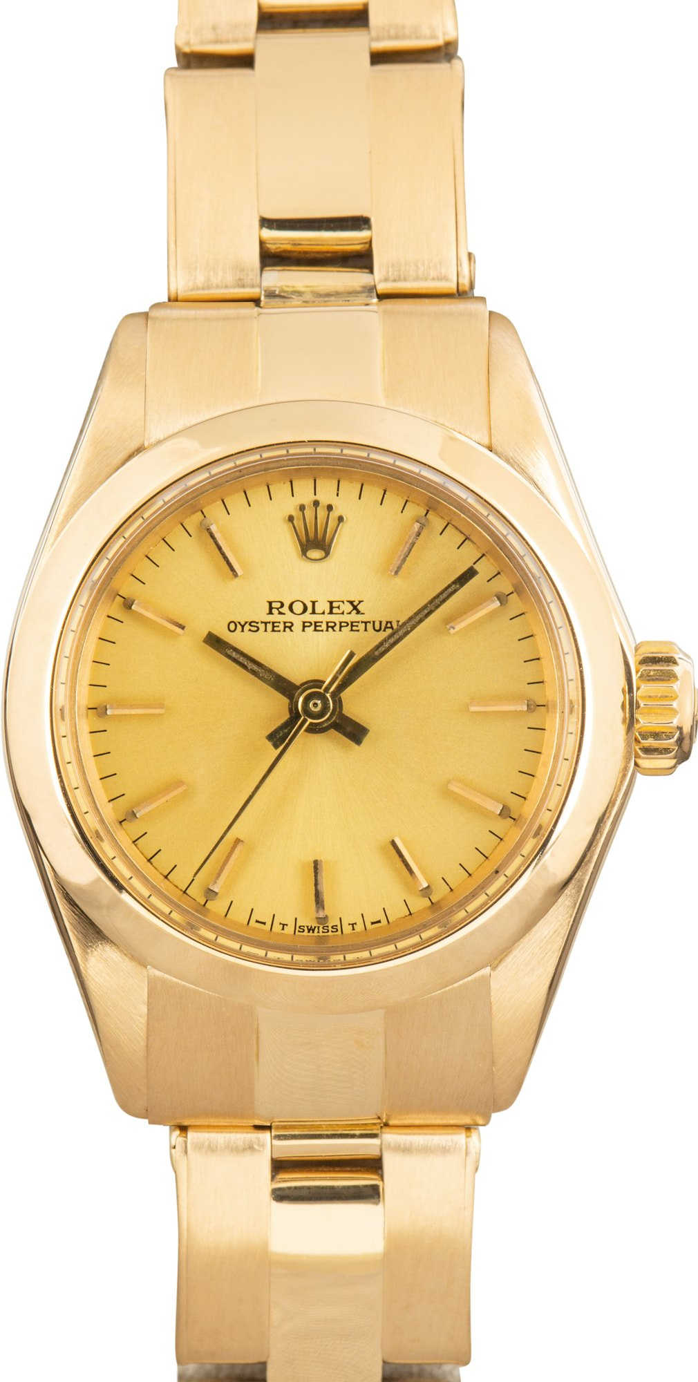 Pre-owned Ladies Rolex Oyster Perpetual 6718 Yellow Gold