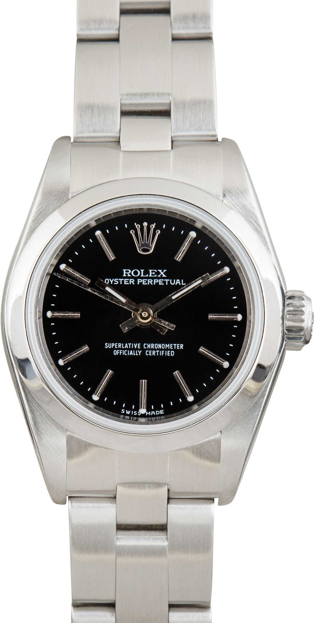Ladies Rolex Oyster Perpetual 67180 Black Dial
