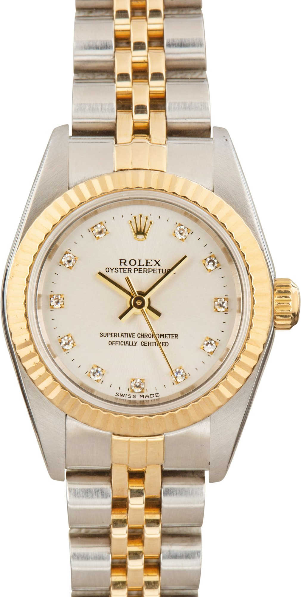 Lady Rolex Oyster Perpetual Ref 76193 Two Tone