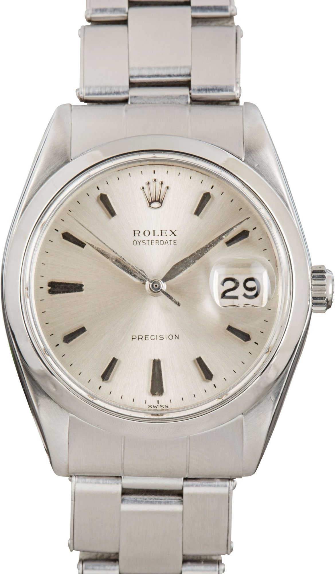 Pre-owned Rolex OysterDate 6694 Steel