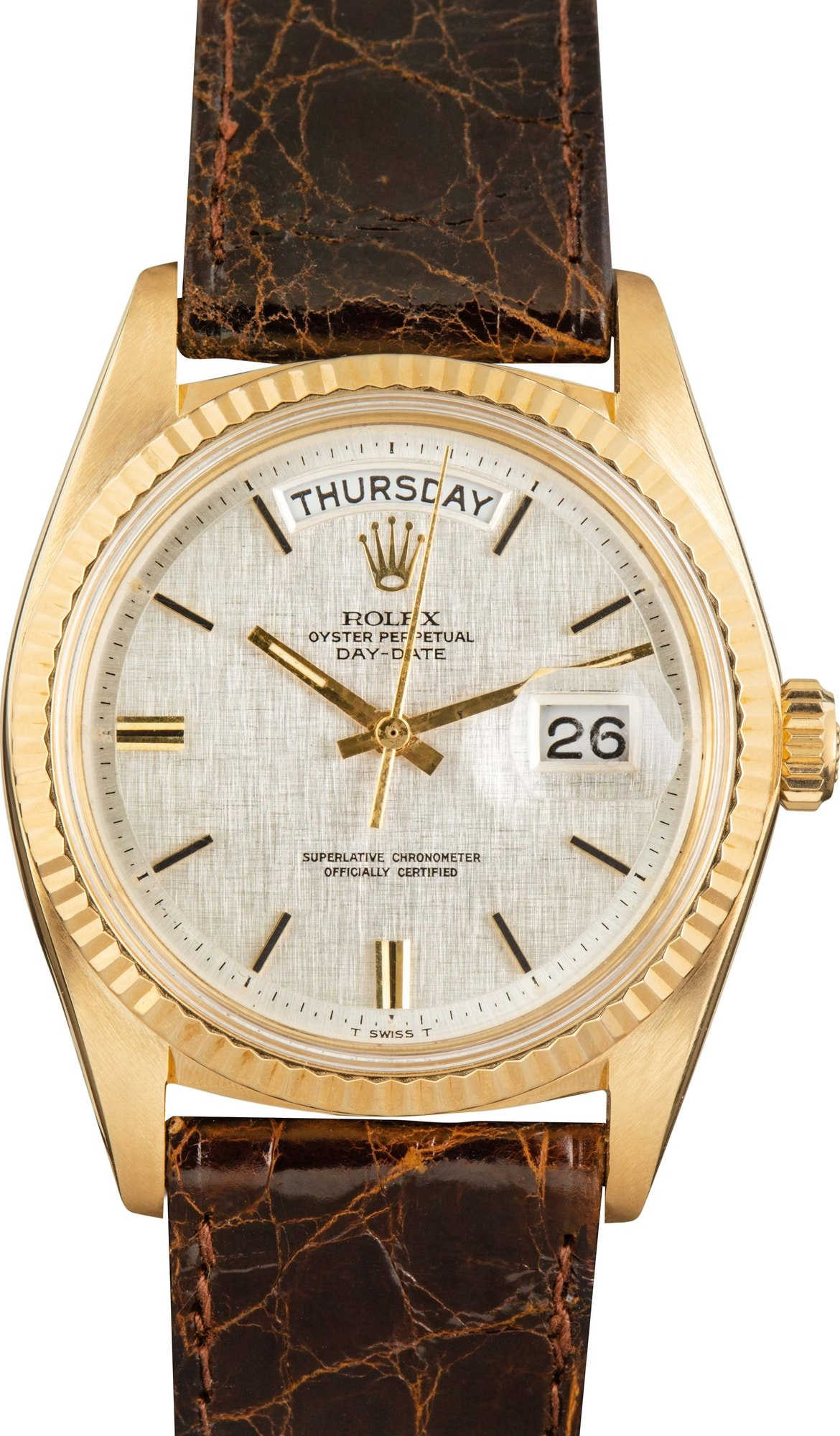 Rolex President 1803 Silver Linen Dial