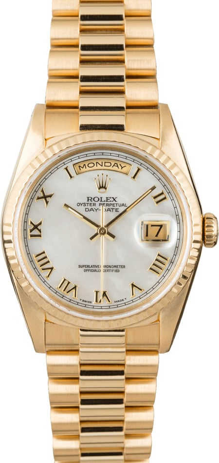 Used Rolex President 18238 Mother of Pearl Dial