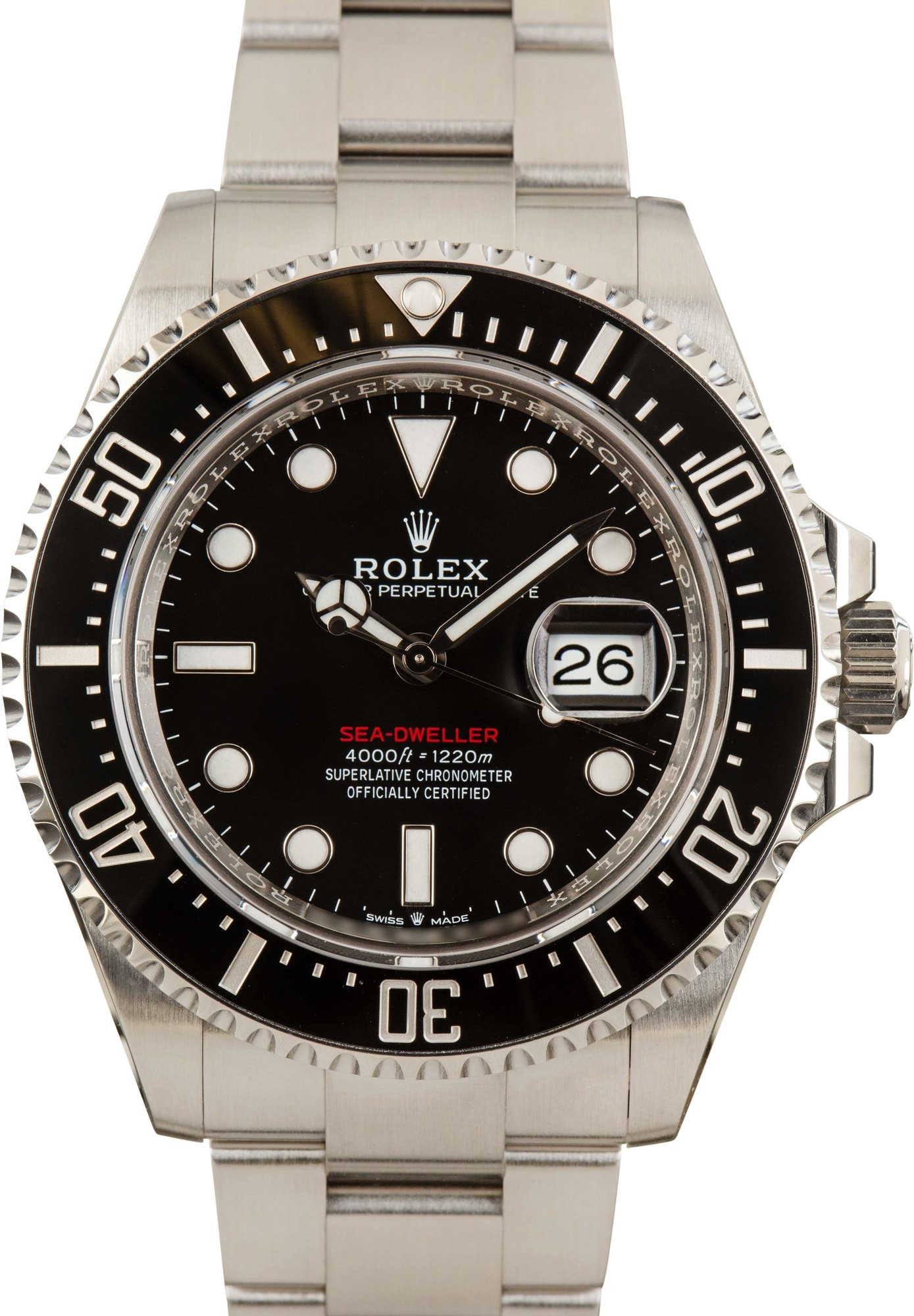 Rolex Sea-Dweller Black Dial 126600 Red Lettering
