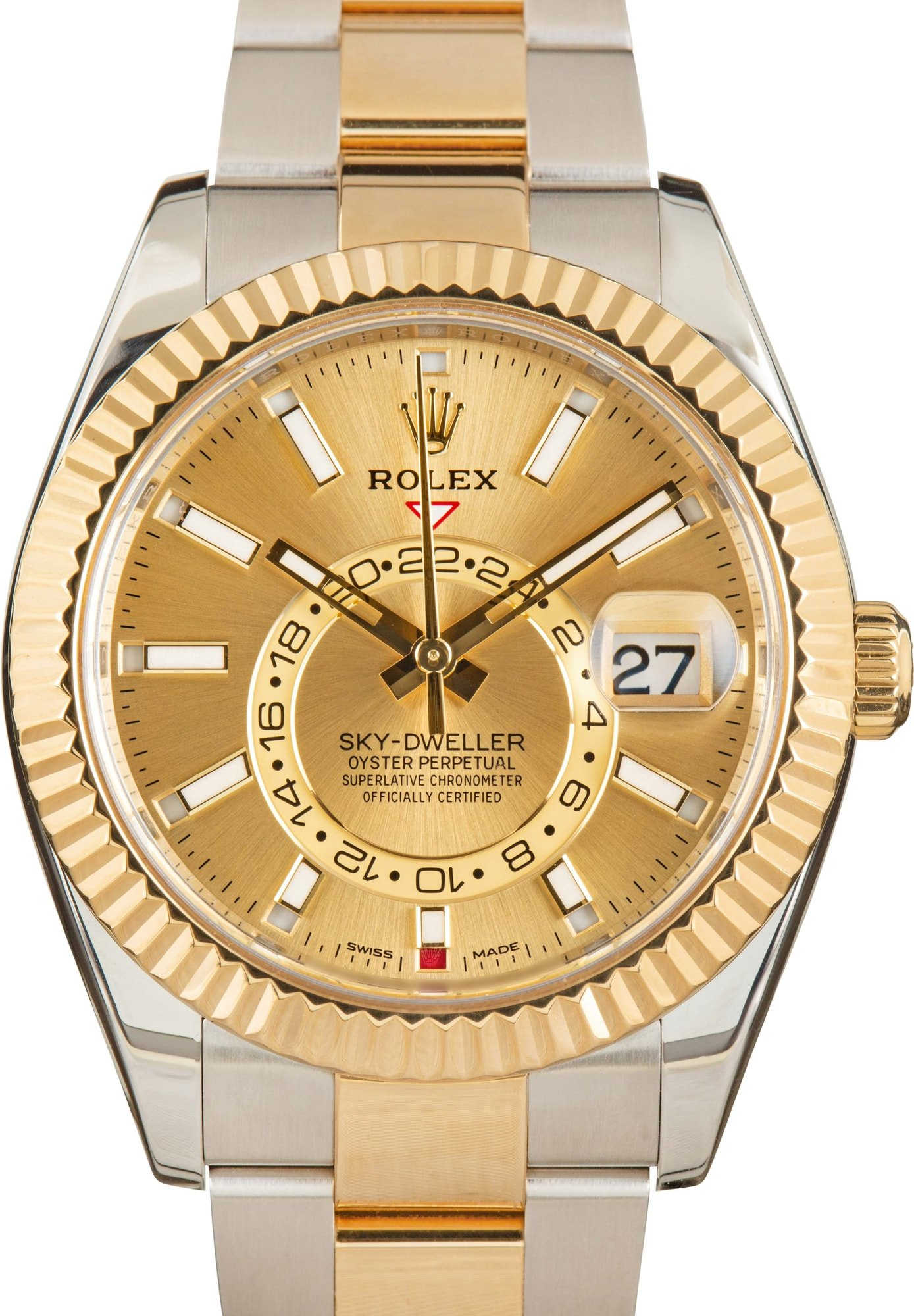 Rolex Sky-Dweller Ref 326933 Champagne Index Dial