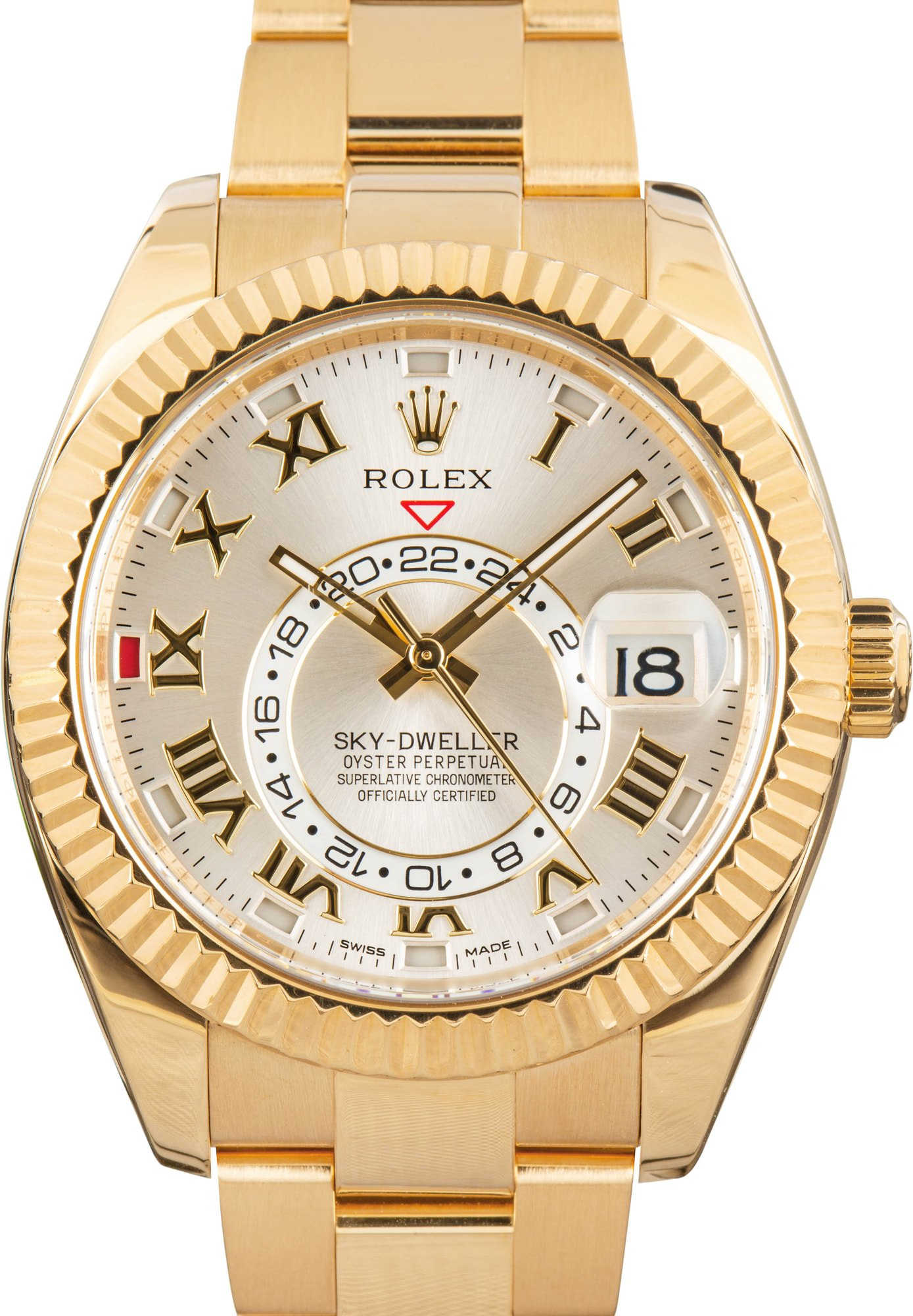 Rolex Sky-Dweller 326938 Silver Roman Dial