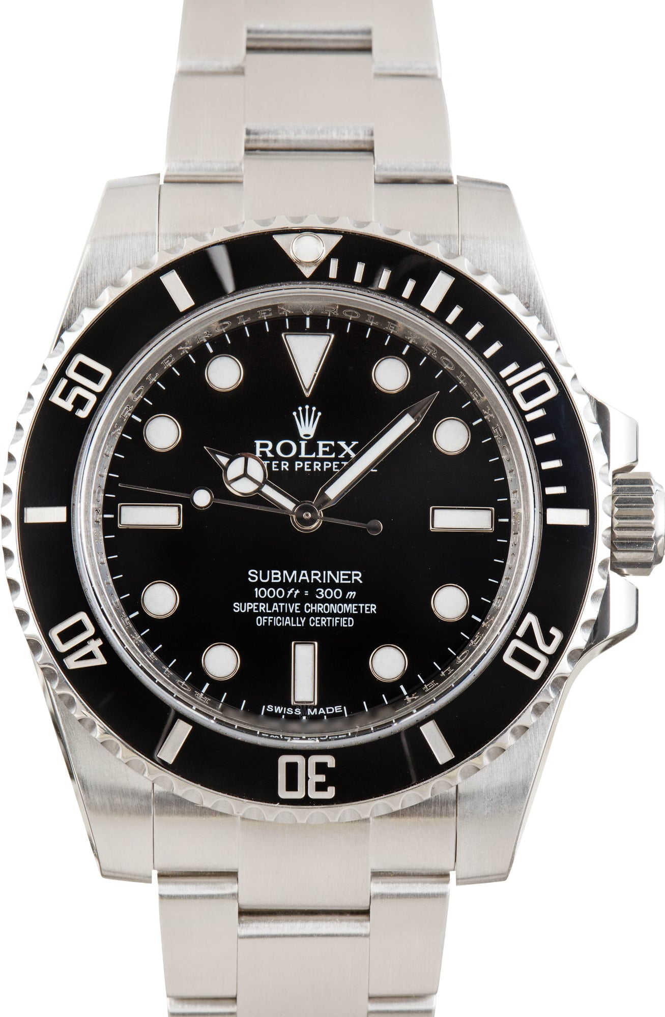 Men's Rolex Submariner Ref 114060 Black Dial