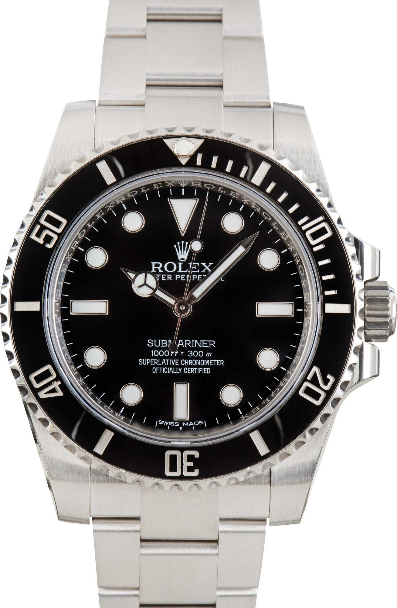 Pre-owned Rolex Submariner Ref 114060 Steel