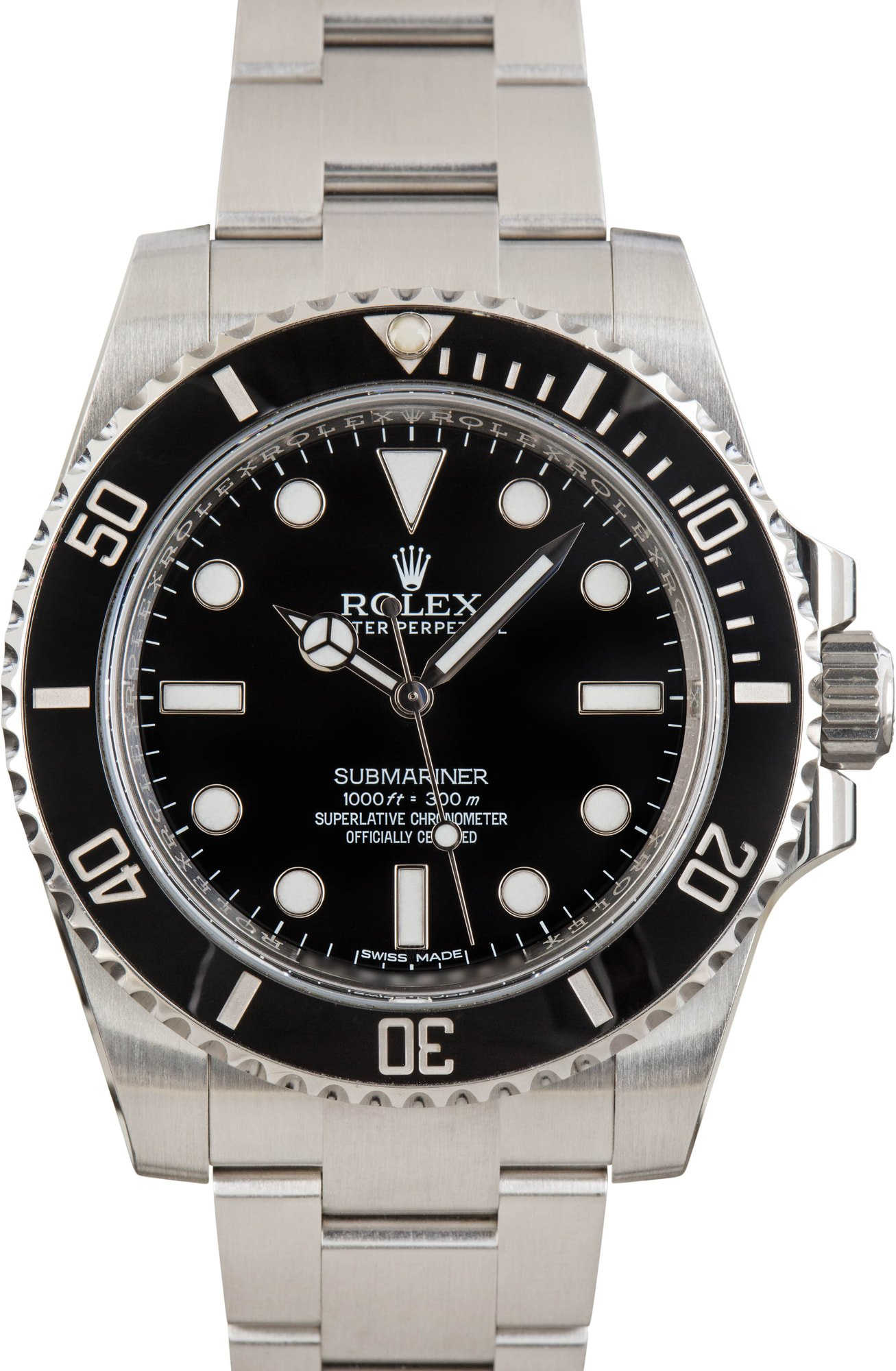 Rolex Submariner No Date Ref 114060 Stainless Steel