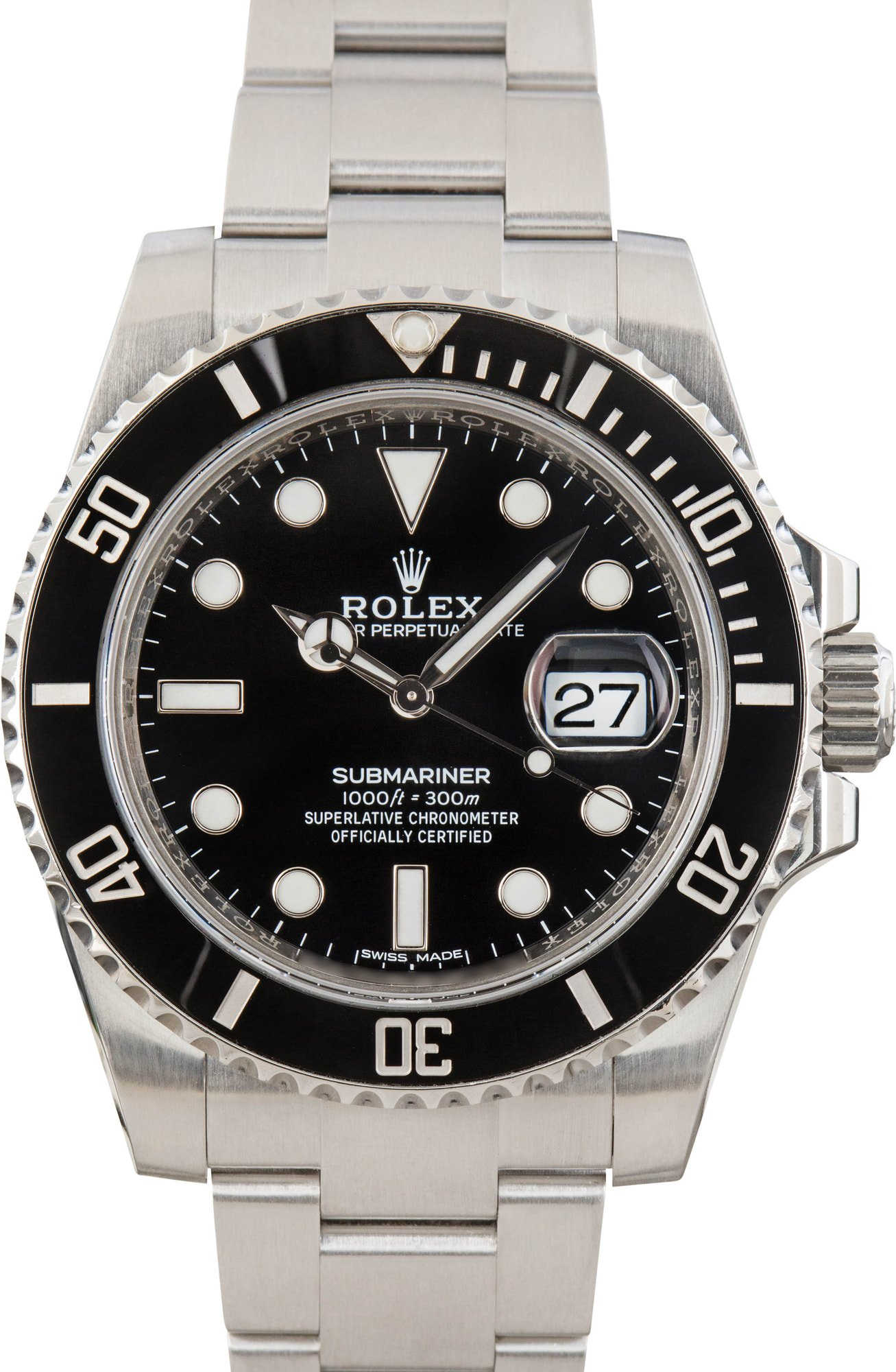 Pre-owned Rolex Submariner Ref 116610 Black Dial