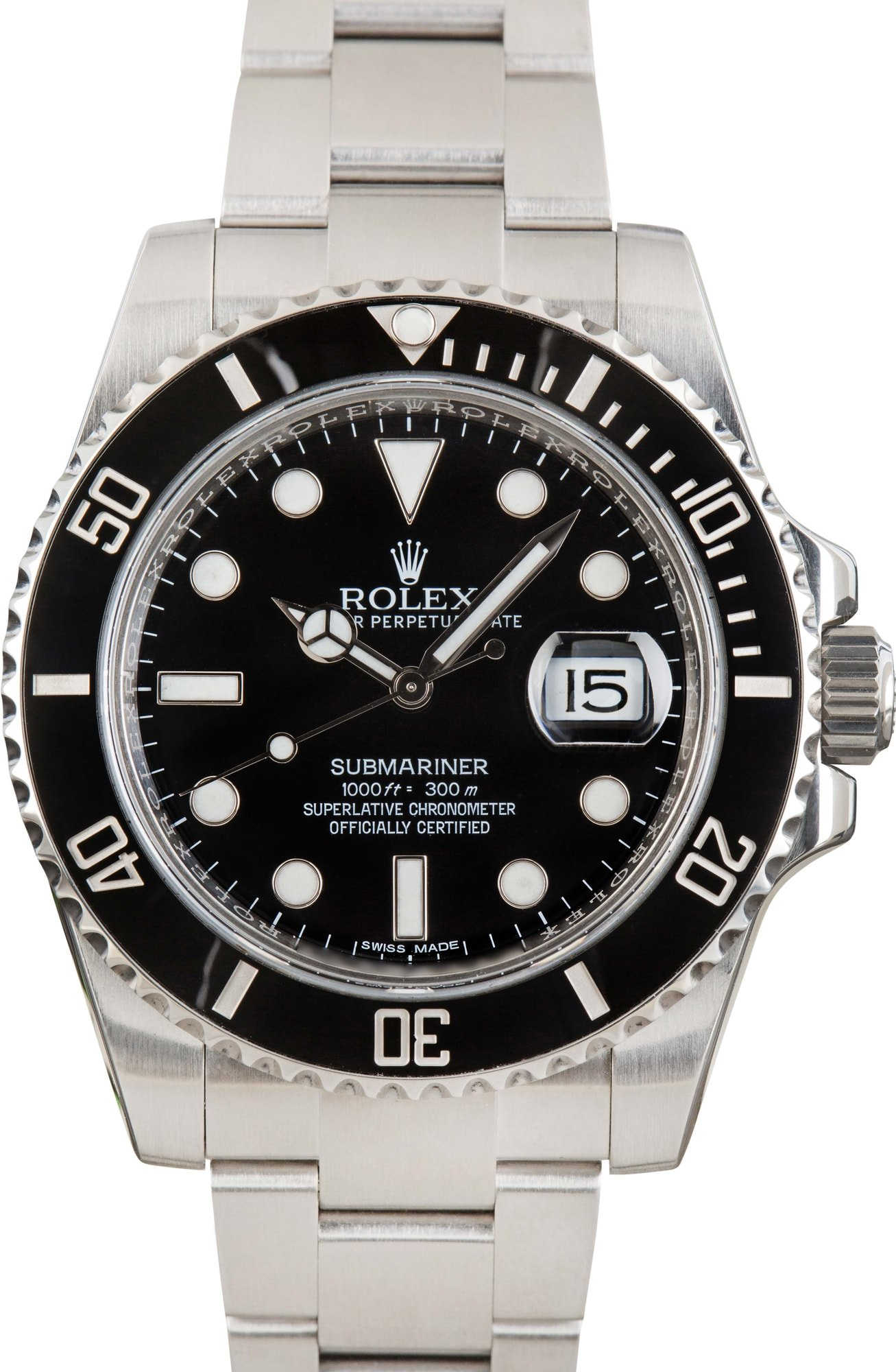 Used Rolex Submariner 116610 Black Dial