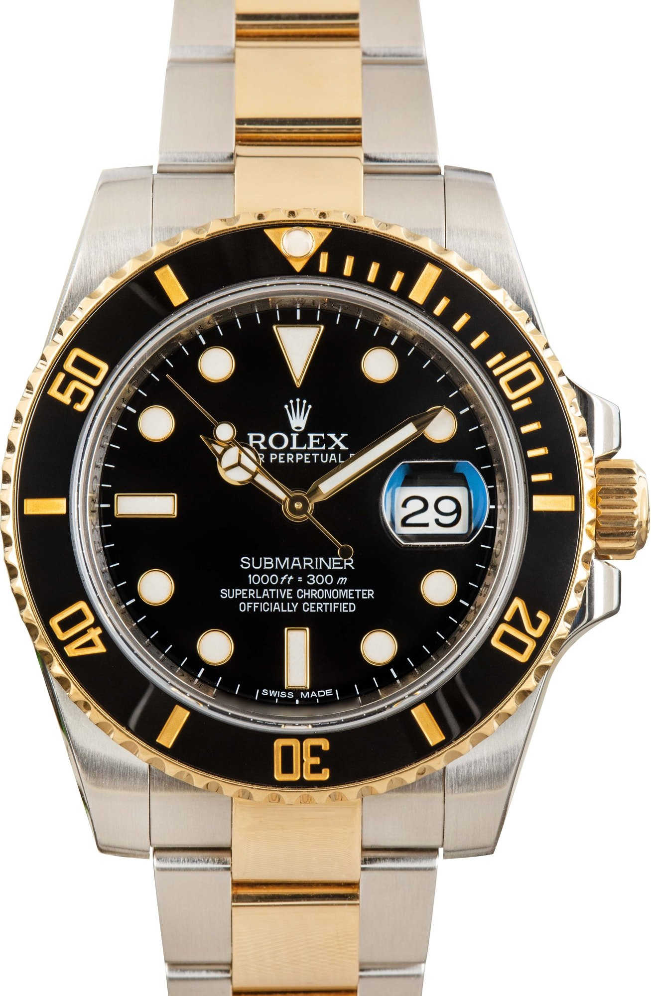 Pre-owned Rolex Submariner 116613 Black