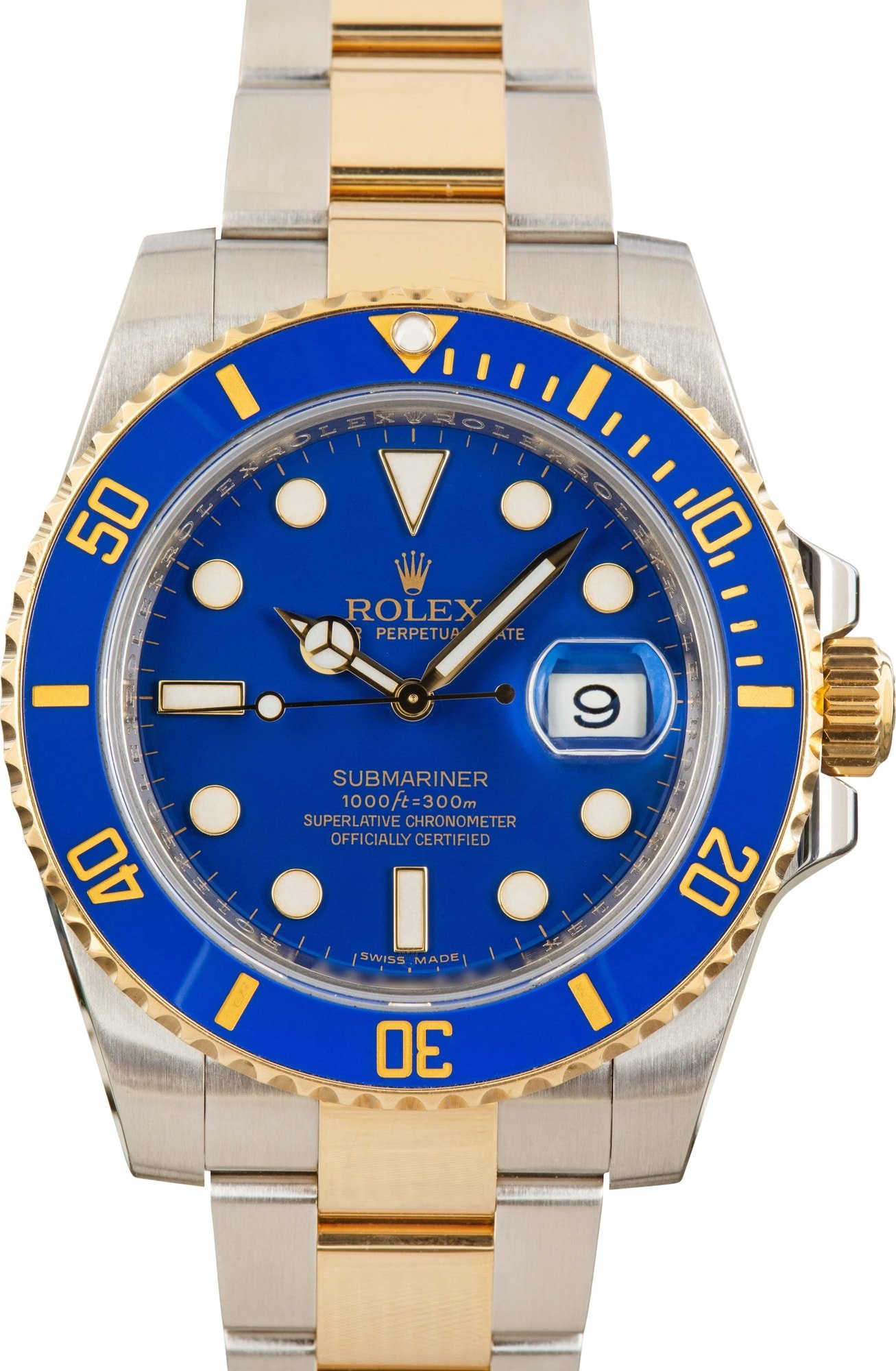 Rolex Submariner 116613 Blue Chromalight Dial