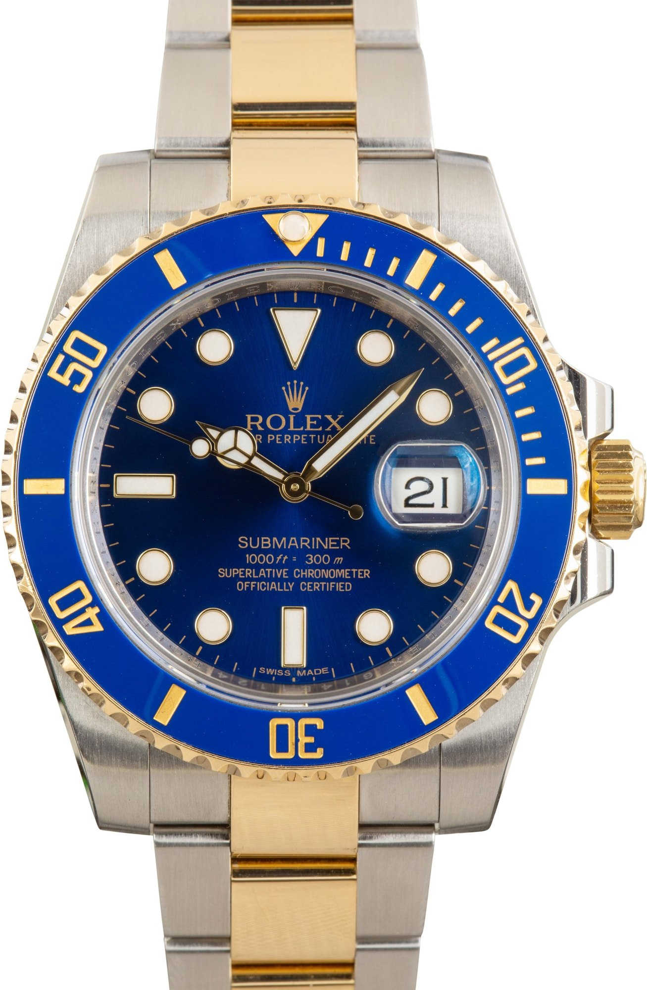 Rolex Submariner Two Tone 116613LB Blue Dial