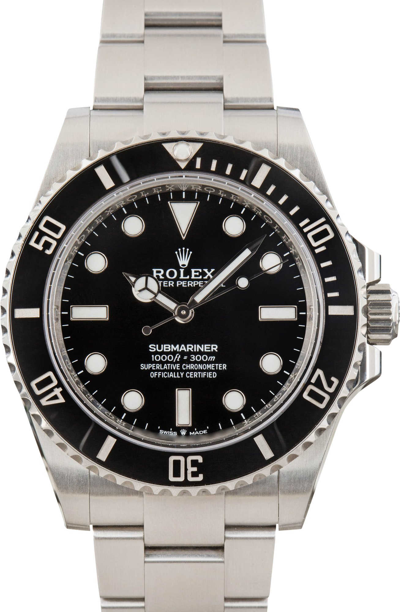 Rolex Submariner Ref 124060 Black No Date Dial