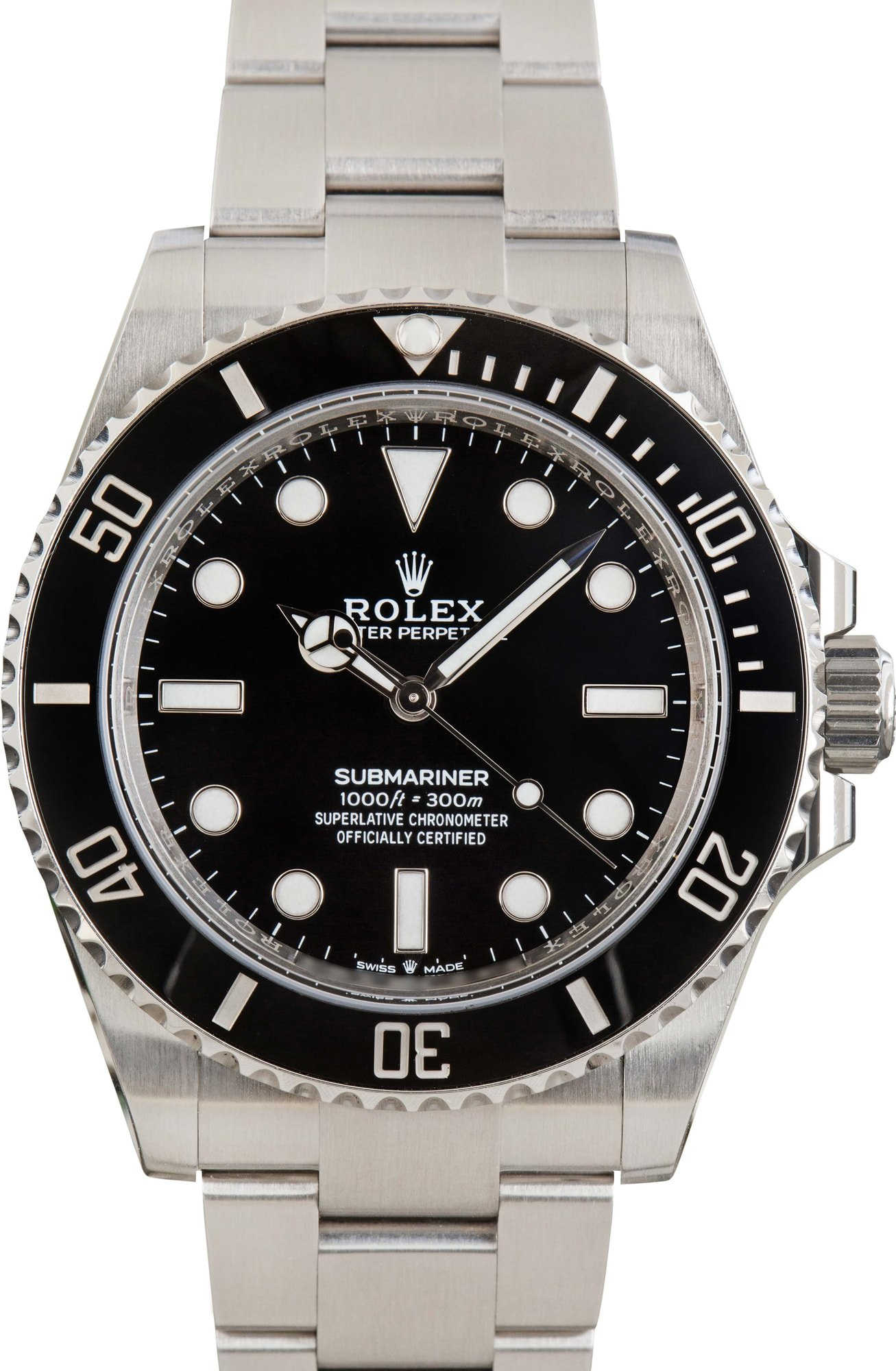 Pre-owned Rolex Submariner 124060 No Date Dial