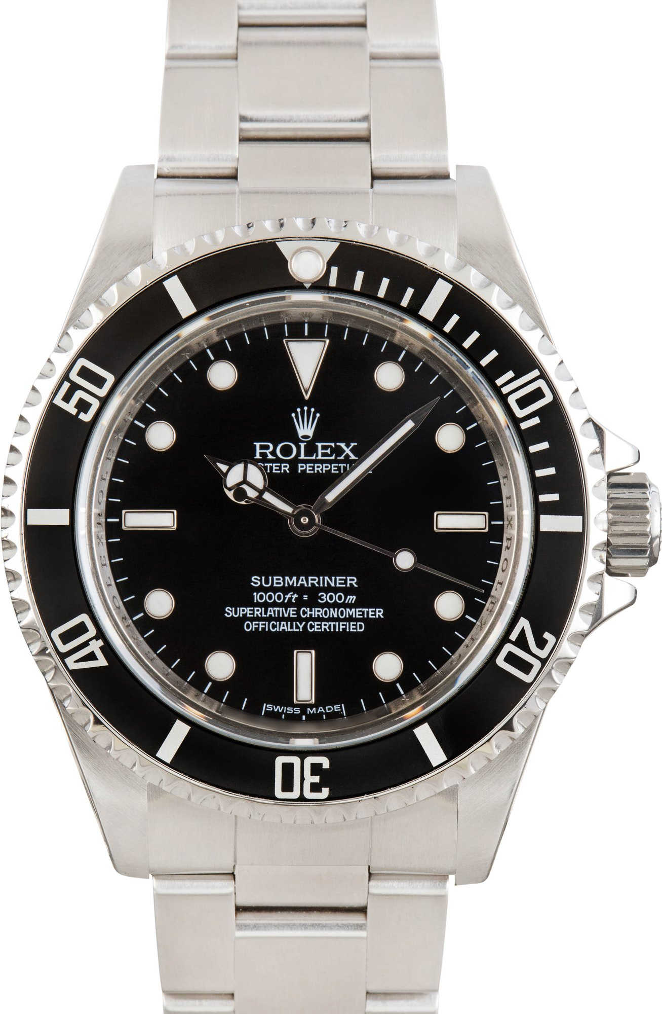 Rolex Submariner Ref 14060M Black No Date Dial