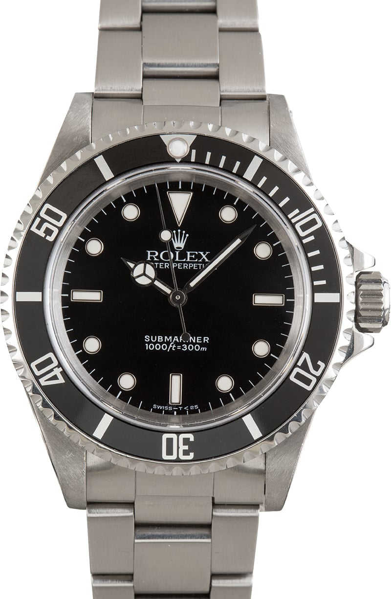 Rolex Submariner 14060 Black No Date Dial