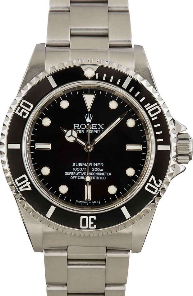 Buy Used Rolex Submariner 14060 Bob s Watches Sku 161415