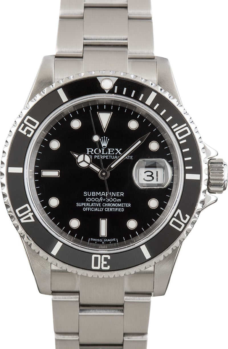 Rolex Submariner Ref 16610T Stainless Steel