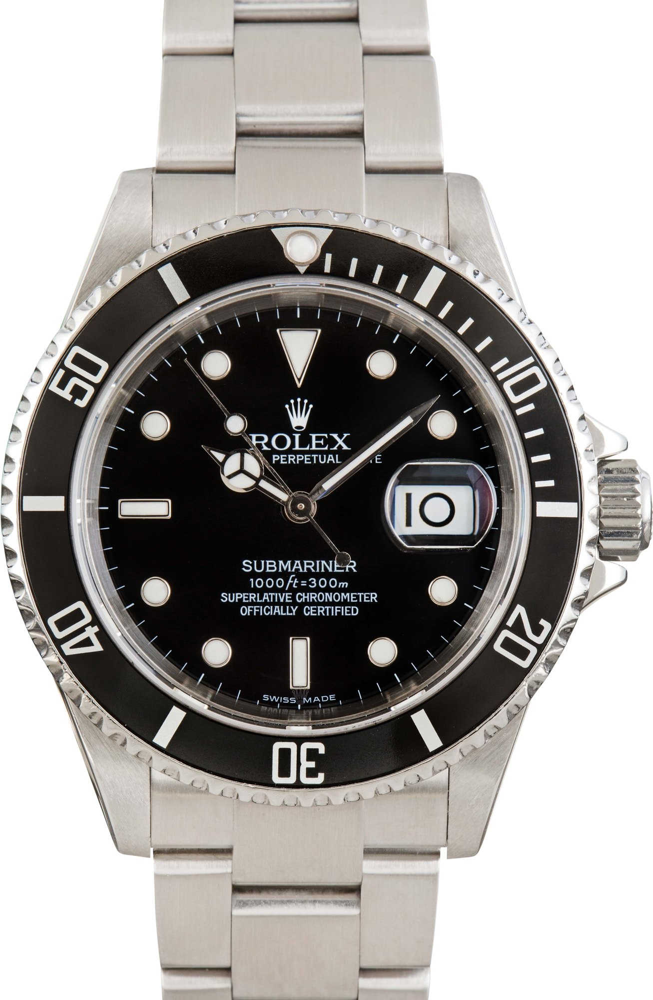 Pre-owned Rolex Submariner Ref 16610T