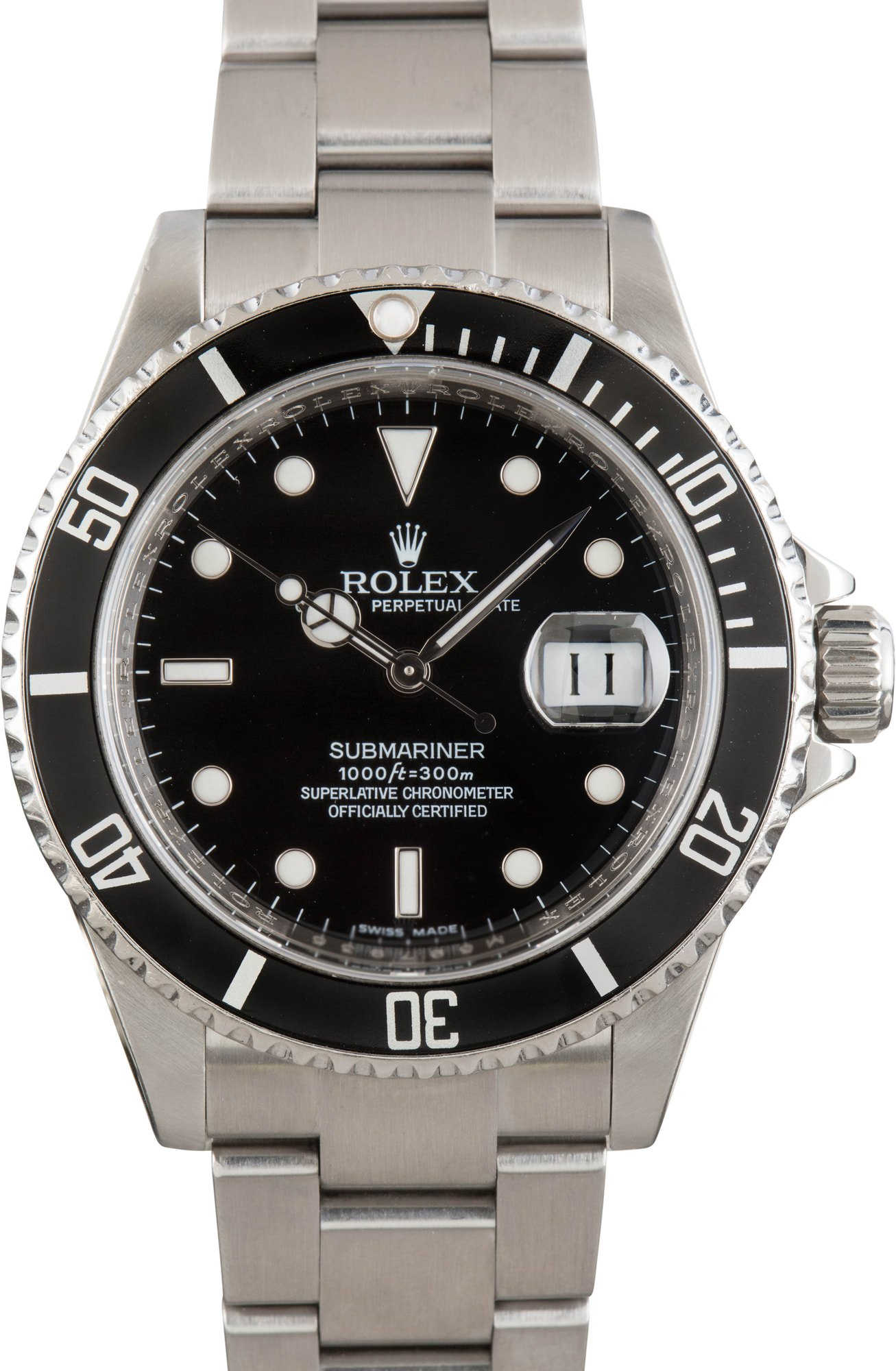 Pre-owned Rolex Submariner Ref 16610 Steel Oyster