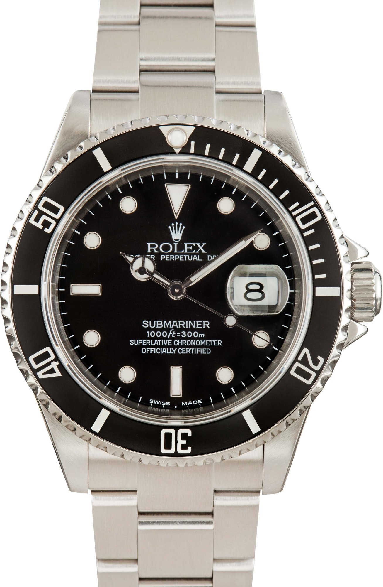Rolex Submariner 16610 No Holes Case