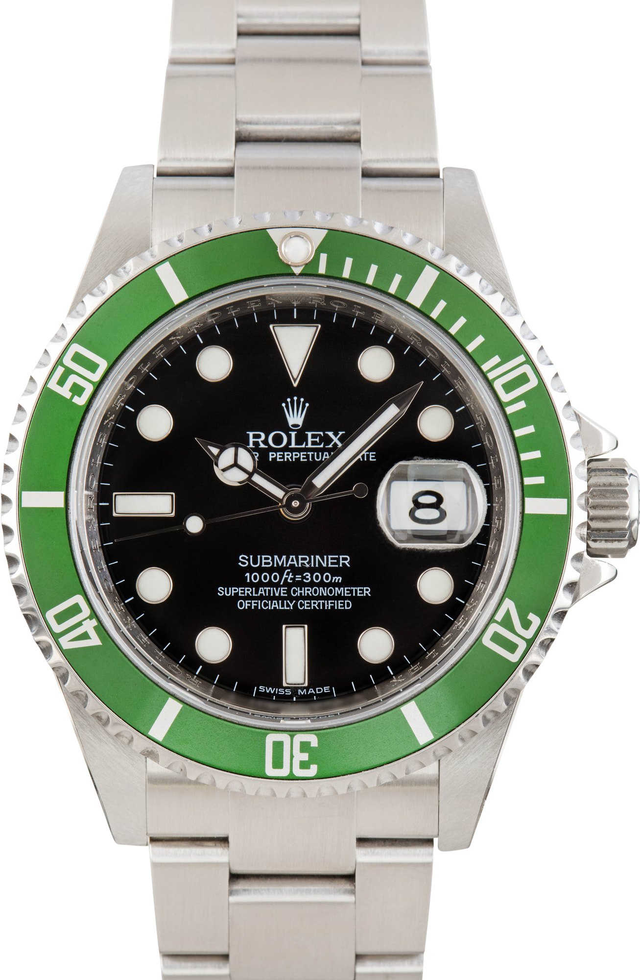 Rolex Submariner 16610LV Stainless Steel Kermit