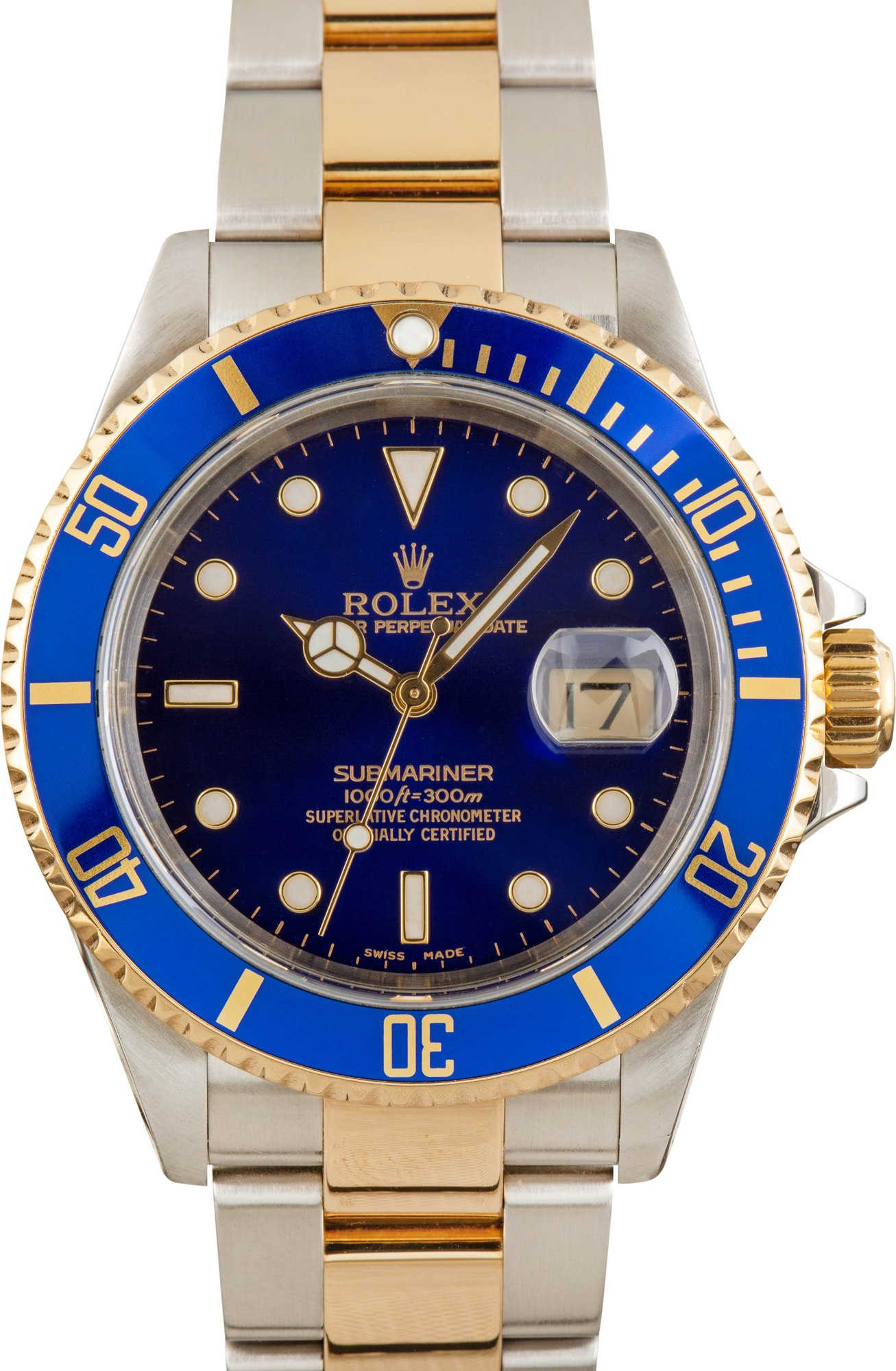 Men's Rolex Submariner 16613 Two Tone