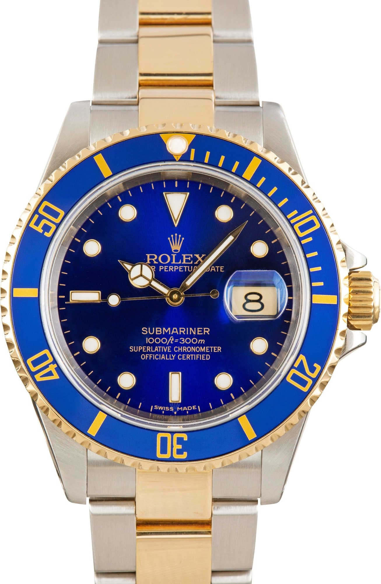 Men's Rolex Submariner Ref 16613 Blue