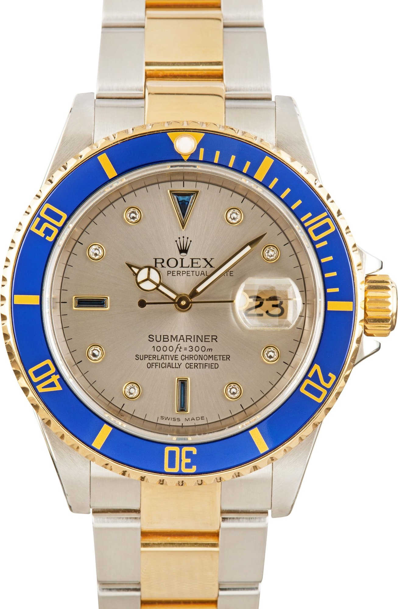 rolex oystersteel and white gold