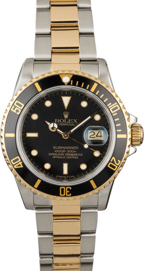 Used Rolex Submariner 16803 Black Dial