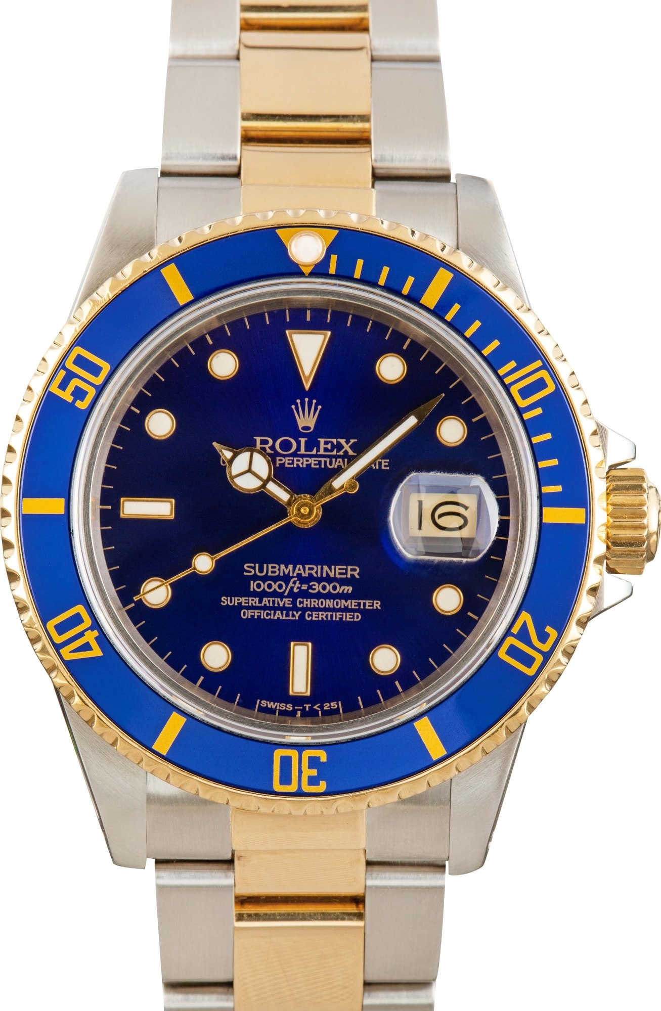 Rolex Submariner Ref 16803 Blue Dial