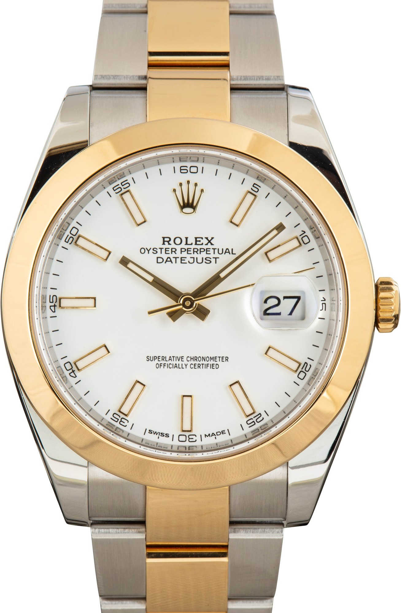 ●FRC 126303 Rolex Datejust 41 Steel Yellow Gold Slate Oyster Watch