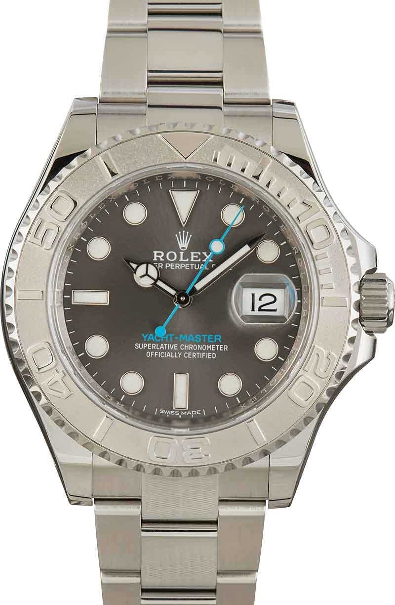 wj Rolex Yacht-Master 40 116622 Dark Rhodium Platinum Stainless