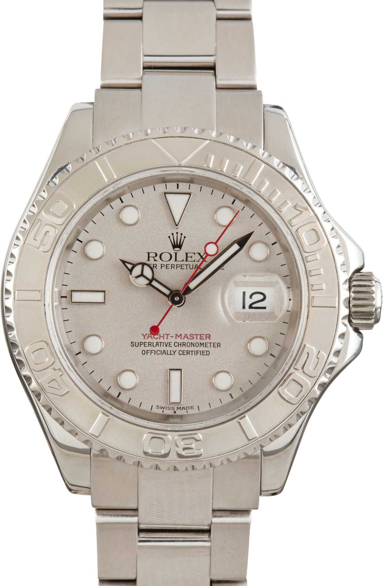Pre-Owned Rolex Yacht-Master 16622 Platinum Bezel