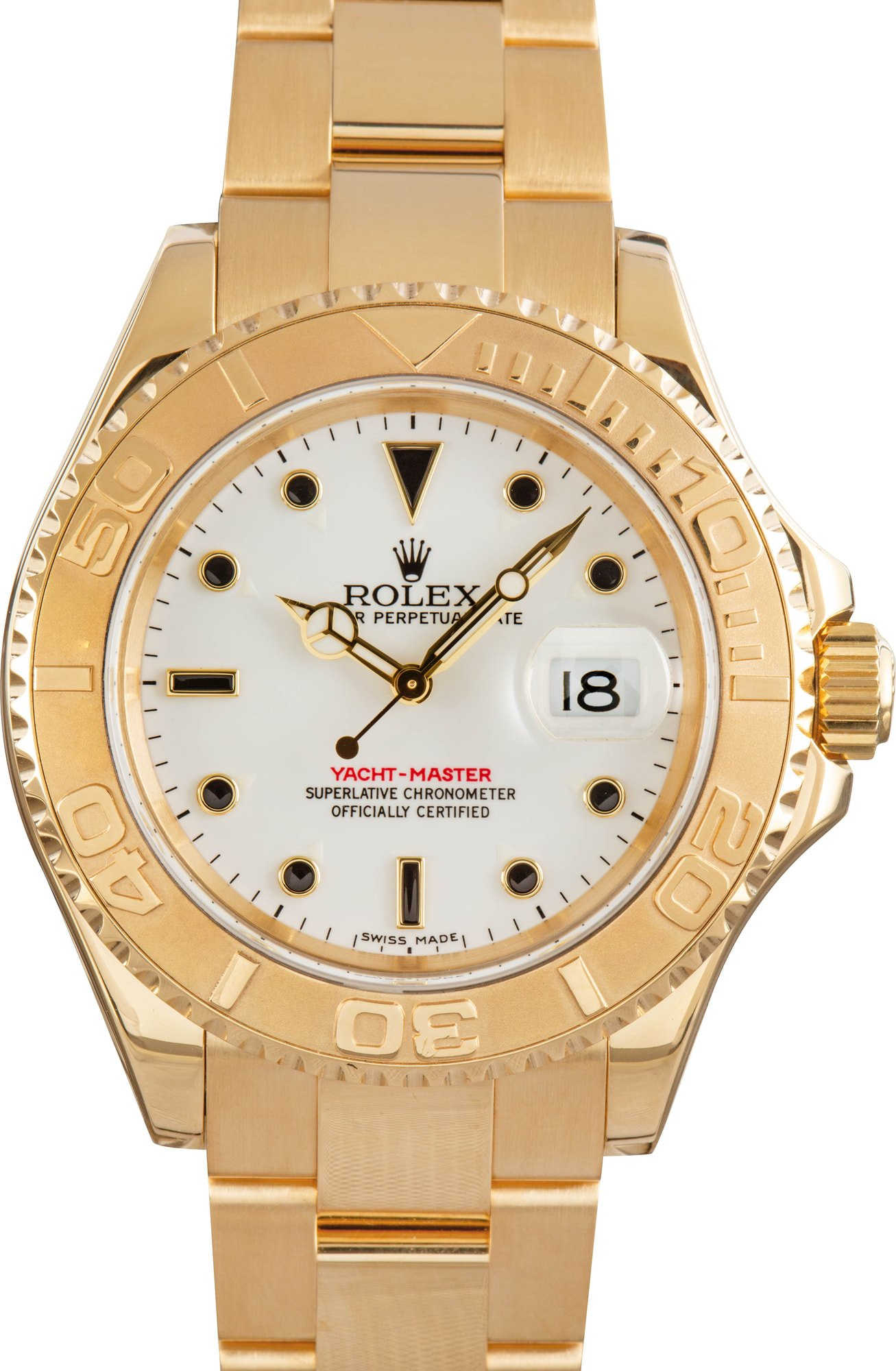 Rolex Yacht-Master 40 ref 16628 White Dial