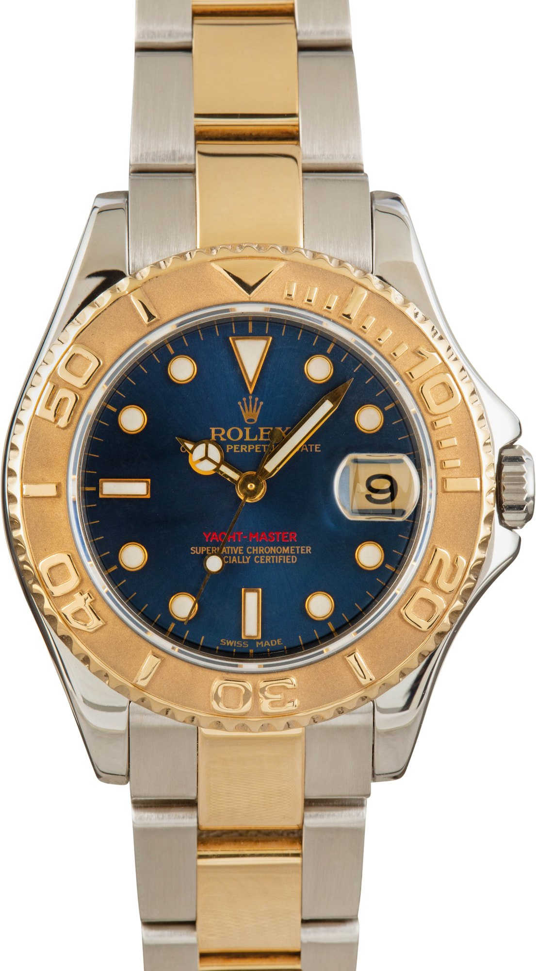 Pre-Owned Rolex Yacht-Master 168623 Blue Dial