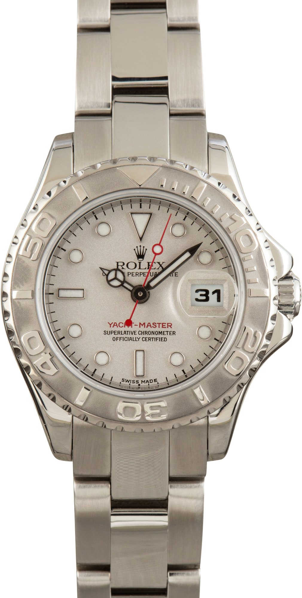 Ladies Rolex Yacht-Master 169622 Platinum Dial