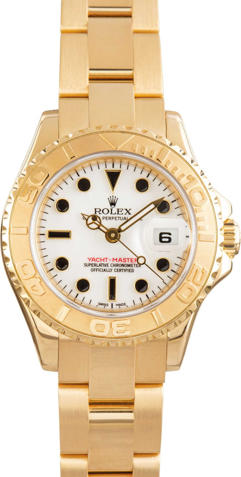 Rolex Yacht-Master 29 Ref 169628 White Dial