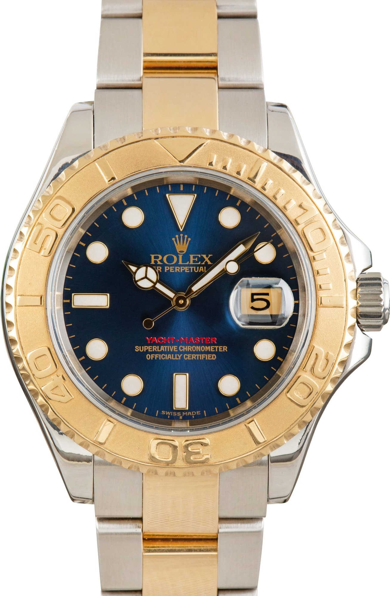 Pre-owned Rolex Yacht-Master Ref 16623 Blue Dial