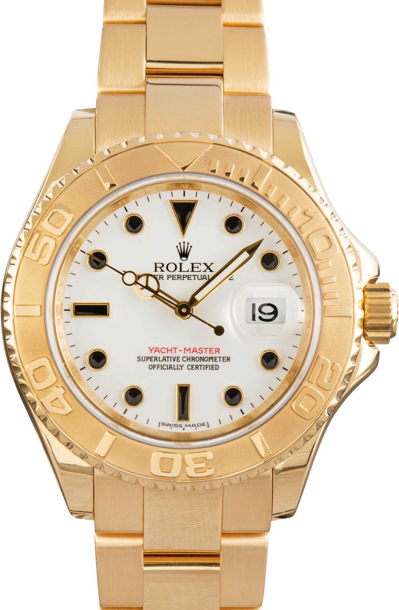 181248 Pre-owned Rolex Yacht-Master 16628 18k Yellow Gold