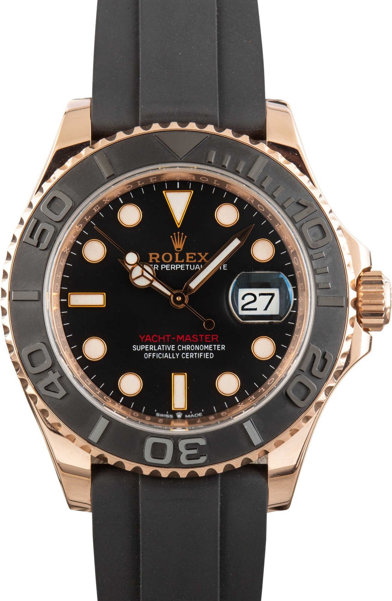 Rolex Yacht-Master Ref 126655 18k Everose Gold