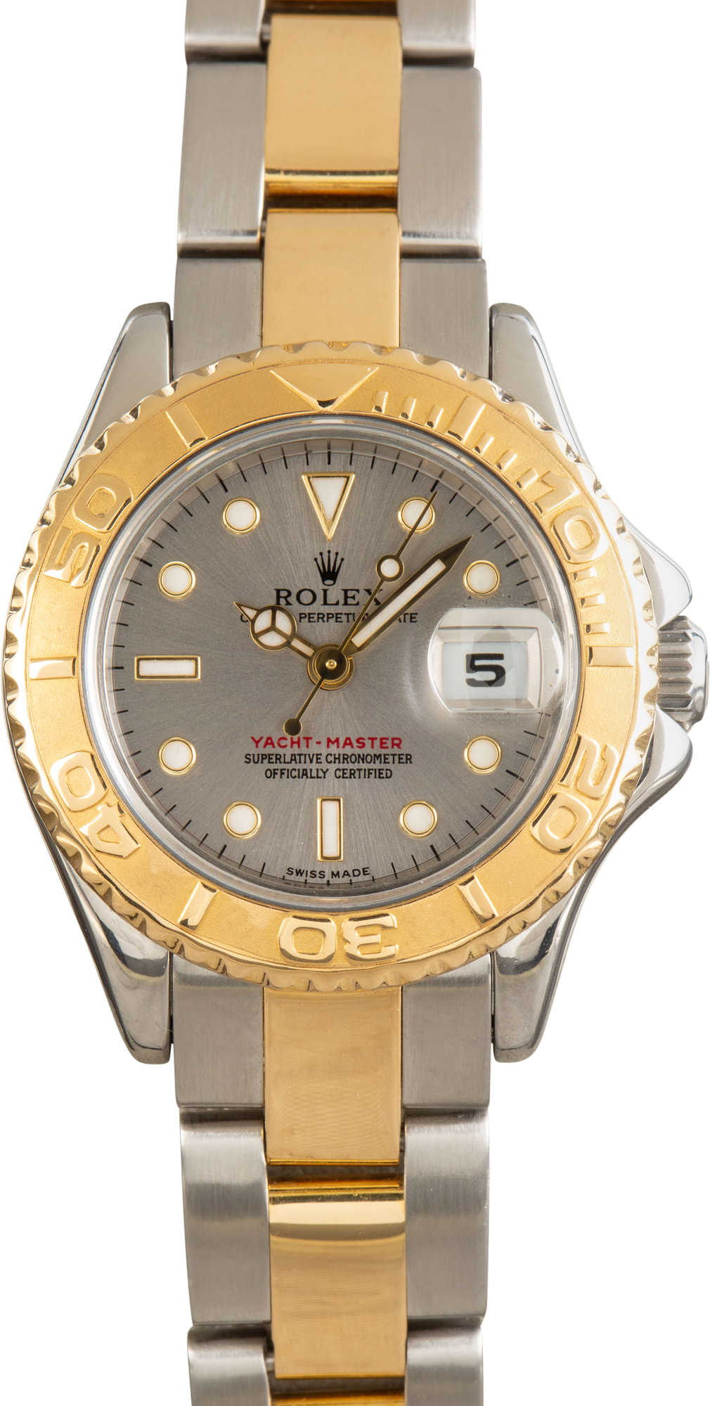 Used Ladies Rolex Yacht-Master 69623 Slate Dial