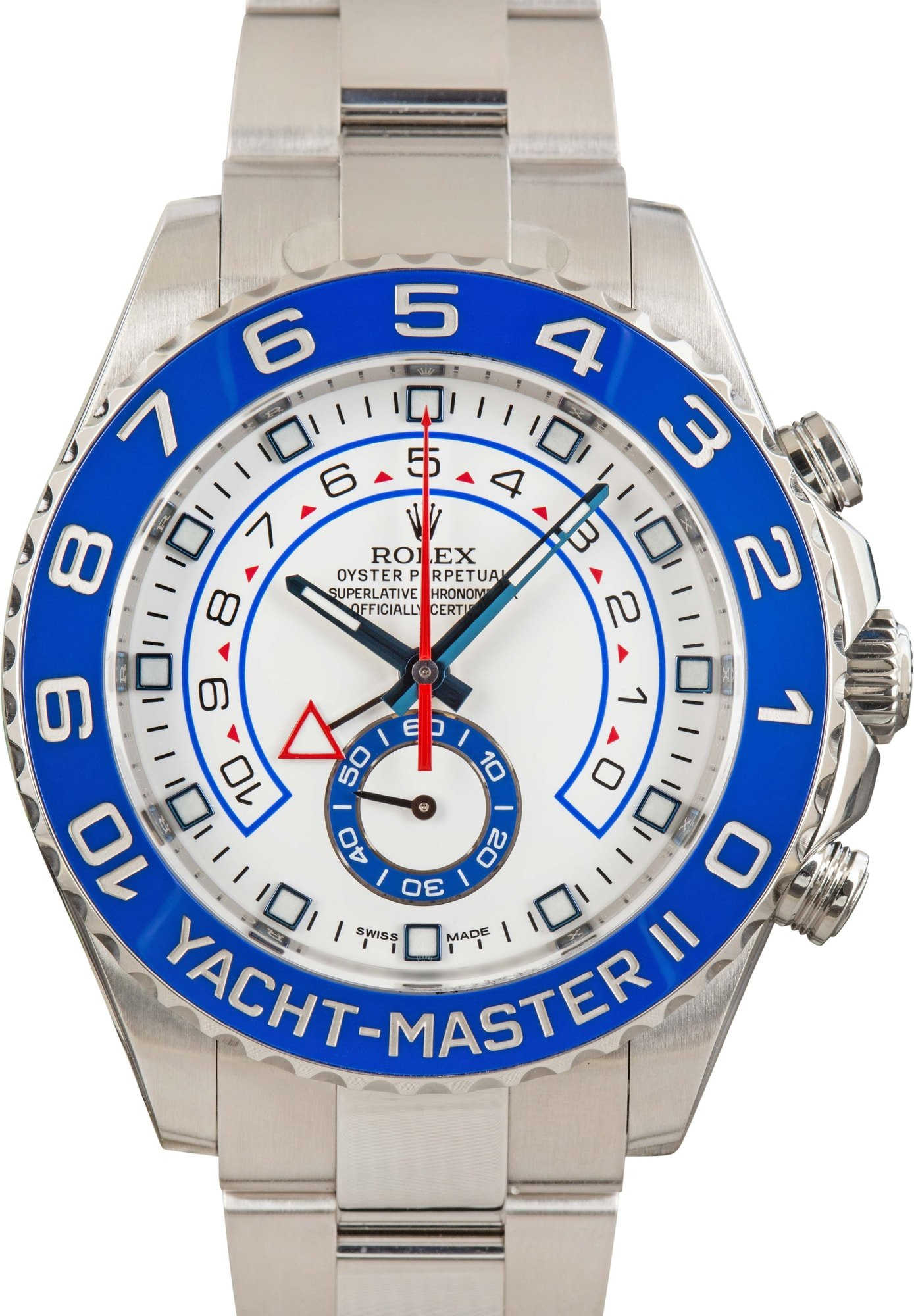 Men's Rolex Yacht-Master II Ref 116680 White Dial