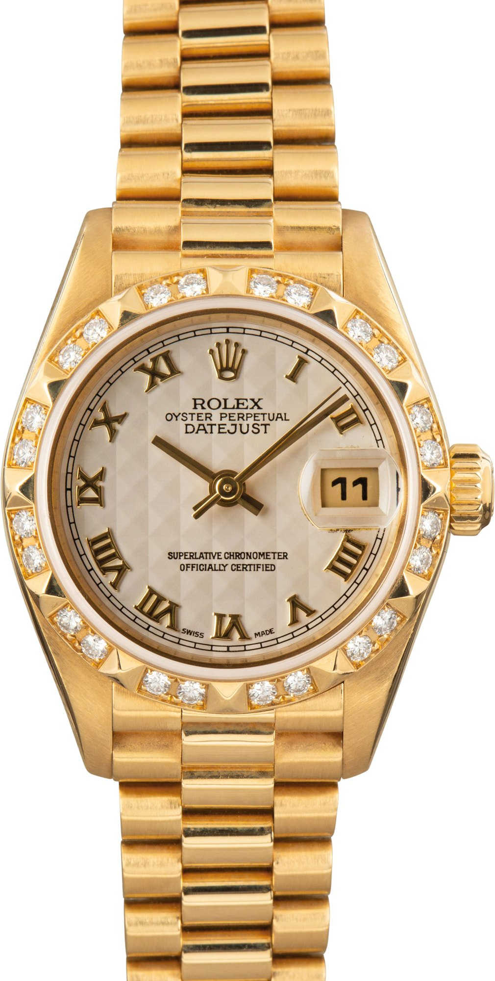 Ladies Rolex Datejust 79258 18k Yellow Gold